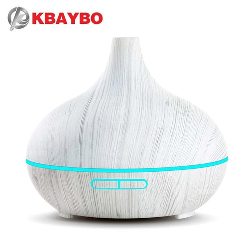 KBAYBO 300ml Electric Humidifier Aroma Oil Diffuser Ultrasonic White