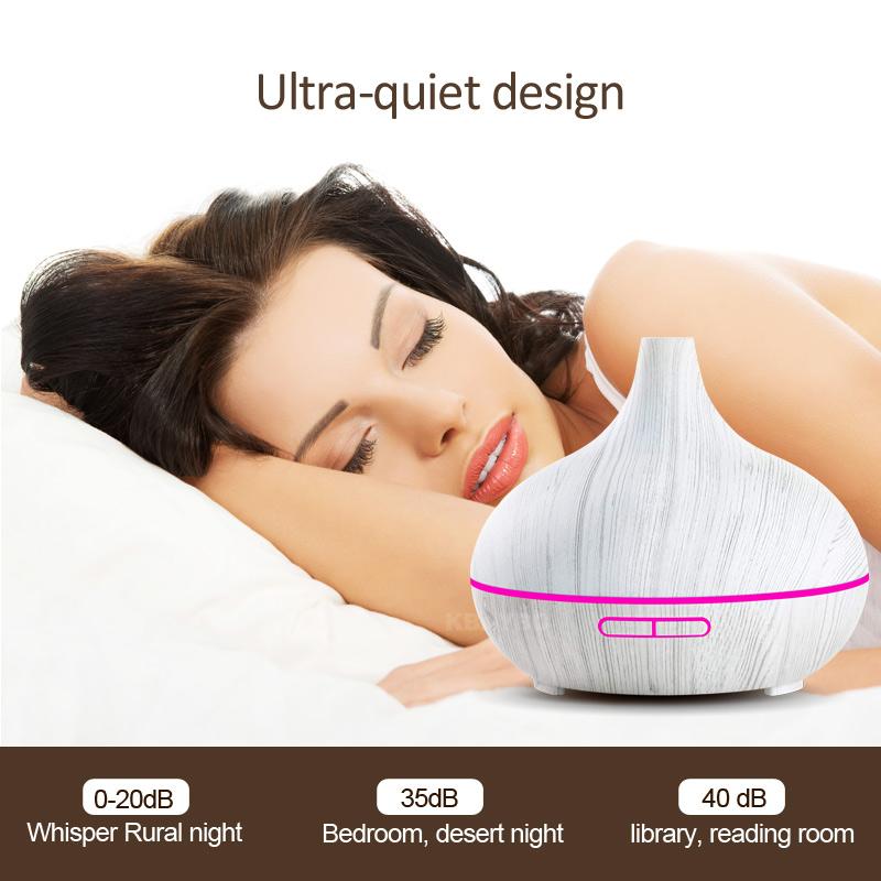 KBAYBO 300ml Electric Humidifier Aroma Oil Diffuser Ultrasonic White